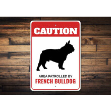 Francia Bulldog Fém Tábla 8x12 hüvelyk