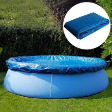 Cubierta redonda de PE de 3,65 m (12 pies) para piscinas elevadas