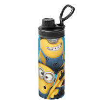 Botella de agua de acero inoxidable con aislamiento térmico de Minions, 23 cm.