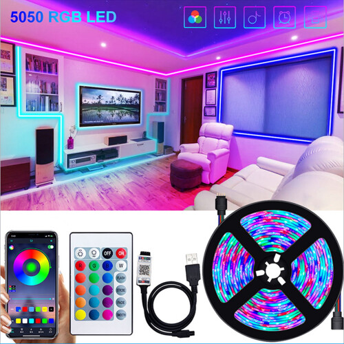 LED Strip Light IP65 Waterproof, APP & Remote Control, 5050