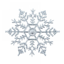 Décorations de sapin de Noël en forme de flocons de neige (6 ou 12 pièces)