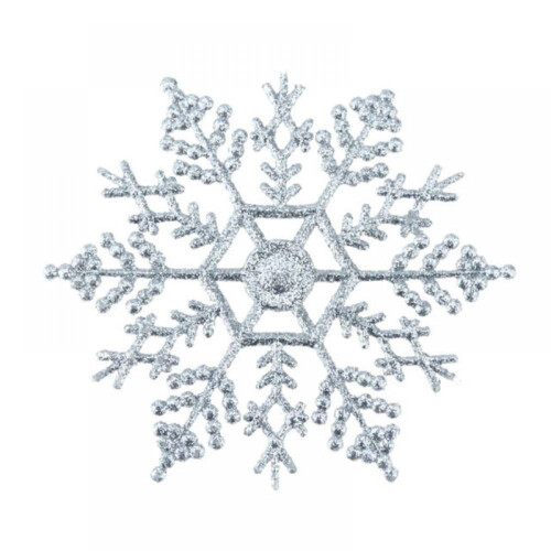 Glitter Snowflakes Decoration Set – 6or12pcs