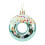 Christmas Donut Ornament Set - Mint Green, 4 pcs 1