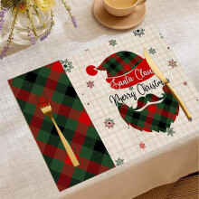 Hittebestendige en antislip kerstplacemats (4 stuks)