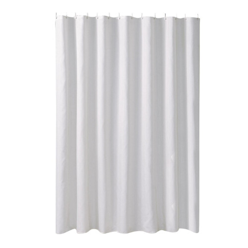 White PEVA Shower Curtain Liner36x72in