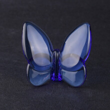 Statuette papillon en cristal et verre, décoration intérieure
