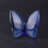 Statuette papillon en cristal et verre, décoration intérieure 1