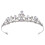 White Alloy Bridal Tiara – Elegant Wedding Headpiece 1