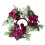 Wine Red Silk Flower Candle Ring Wreath 1