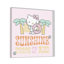 Plaque carrée Hello Kitty en acrylique – Citation inspirante