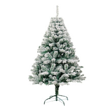 4ft Flocked PVC Christmas Tree with Metal Stand