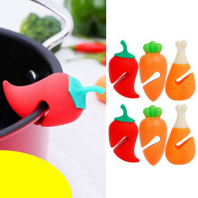 Grille anti-déversement en silicone pour couvercles de casseroles – 6 pièces (3 modèles)