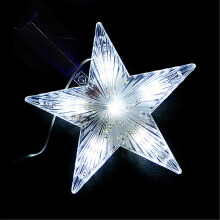 Étoile de Noël LED à 5 branches, couleurs changeantes, pour sapin de Noël