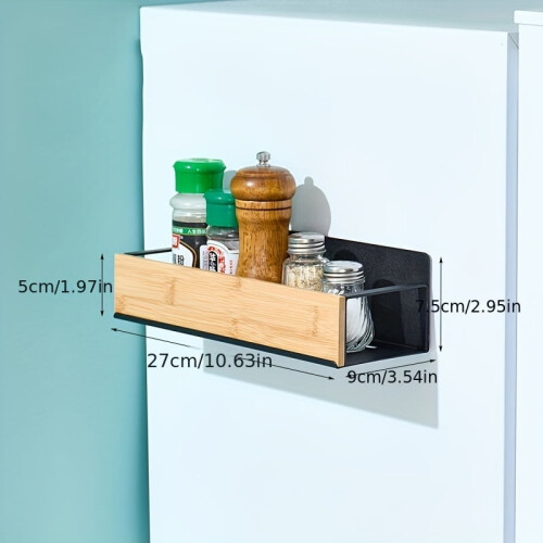 Magnetic Stainless Steel Kitchen Storage Rack with Drawer