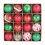 Ensemble de 16 boules de Noël multicolores de 60 mm 1