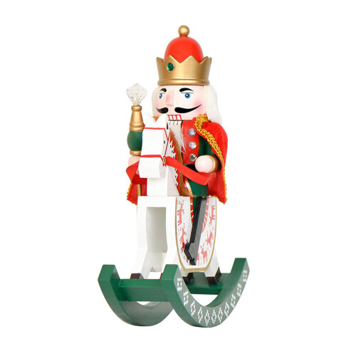 Weihnachts-Nussknacker-Figur, traditionelle bemalte hölzerne