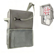 Praktischer Kühltaschen-Organizer aus Polyester mit-Schwarz