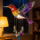Colorful Acrylic Rainbows Bird Wind Chimes Reflect Sunlight For 2