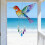 Colorful Acrylic Rainbows Bird Wind Chimes Reflect Sunlight For 5