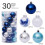 Christmas Balls Blue Plastic 6cm 30pcs 2