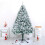 4ft Flocked PVC Christmas Tree with Metal Stand 4