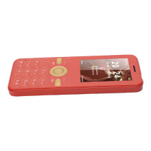 2G-Handy 2,4-Zoll-Farbdisplay Dual-SIM 1800 mAh Rot