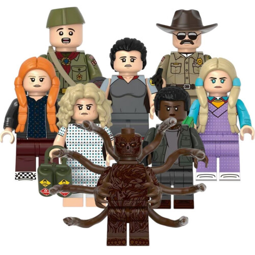 8PCS Stranger Things Hopper Henry Series Figures Bricks UK Priority Delivery 1