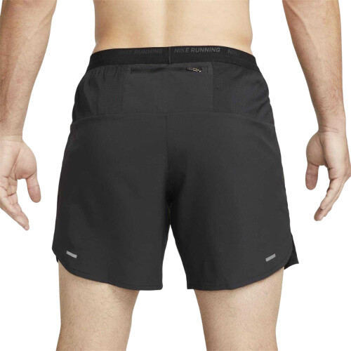 Nike (M, Black/Silver) Nike Mens Stride Running Shorts 1