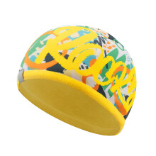 Kids Elastics Fleece Hat Double Faced Suitable for-Yellow