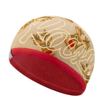 Kids Double Sided Fleece Hat for Biking Comfortable-brown
