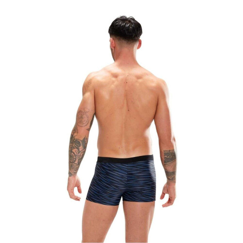 Speedo Speedo Mens Valmilton Wavy Pattern Slim Swimming Trunks 1