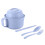 Kdkad Microwaveable Noodle Bowls Set with Lid Spoon 2