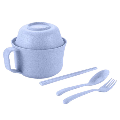 Kdkad Microwaveable Noodle Bowls Set with Lid Spoon 1