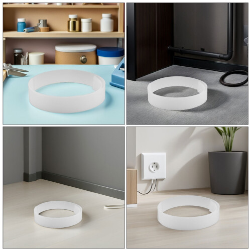 Panneau diffuseur de bande LED en acrylique blanc 122 x 8 cm 2