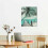Teal Canvas Wall Art Ocean Lighthouse Palm Tree Surfboard 3