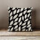 Black & White Geometric Pillow Cover, Polyester 3