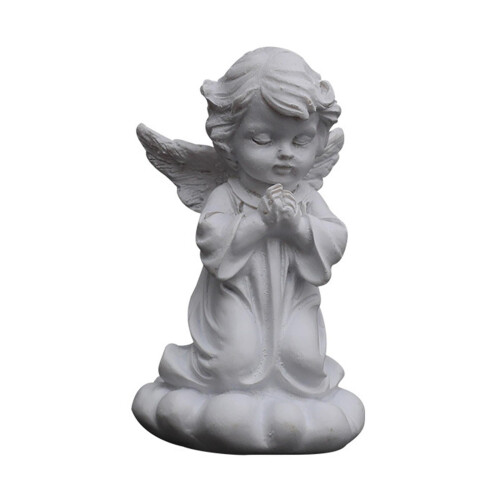 Ängelfigur i harts, vit, 8,5 cm 1