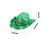 Cowboy Hat LED Green Shamrocks 1 Piece 3