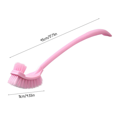 WC-harja kumilla ja viilloilla, pinkki 2