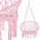 Sillón colgante - Springos - Rosa - 100% algodón - Carga máxima 150 kg - Ø 60 cm 4