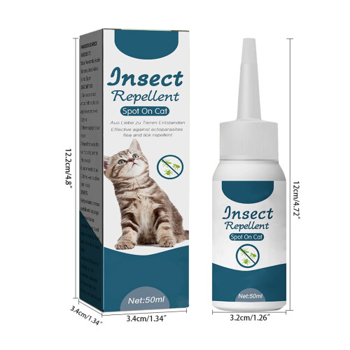 Loppe- og flåtdråber til katte og hunde 50 ml 2