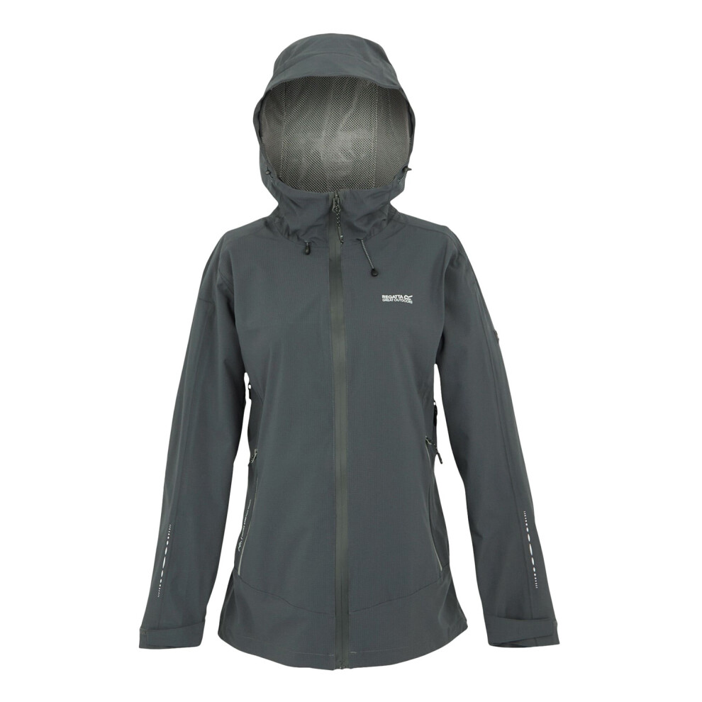 Regatta (8 Uk, Seal /Cloudy ) Womens/Ladies Okara Waterproof Jacket Grey