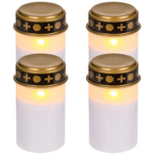 LED-Grableuchten, weiß, 4er-Pack, 1200 Stunden