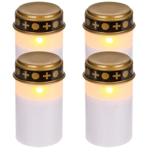 LED-Grableuchten, weiß, 4er-Pack, 1200 Stunden