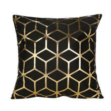 Silk Pillow Cases Polyester Gold Letter 2 Pack