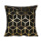 Silk Pillow Cases Polyester Gold Letter 2 Pack 1