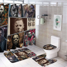 Kúpeľňová súprava Michael Myers, protišmykové koberce, kryt na veko toalety