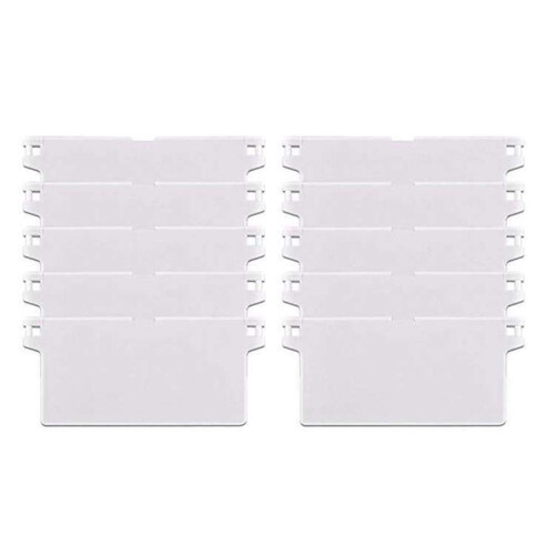 10pcs Vertical Blind Bottom Weight Slats White