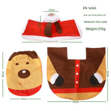 Christmas Toilet Set with Rug and Covers