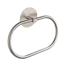Staron Oval Stainless Steel Towel Ring – Black